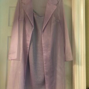 Lavender Sheer Women's Coat Dress